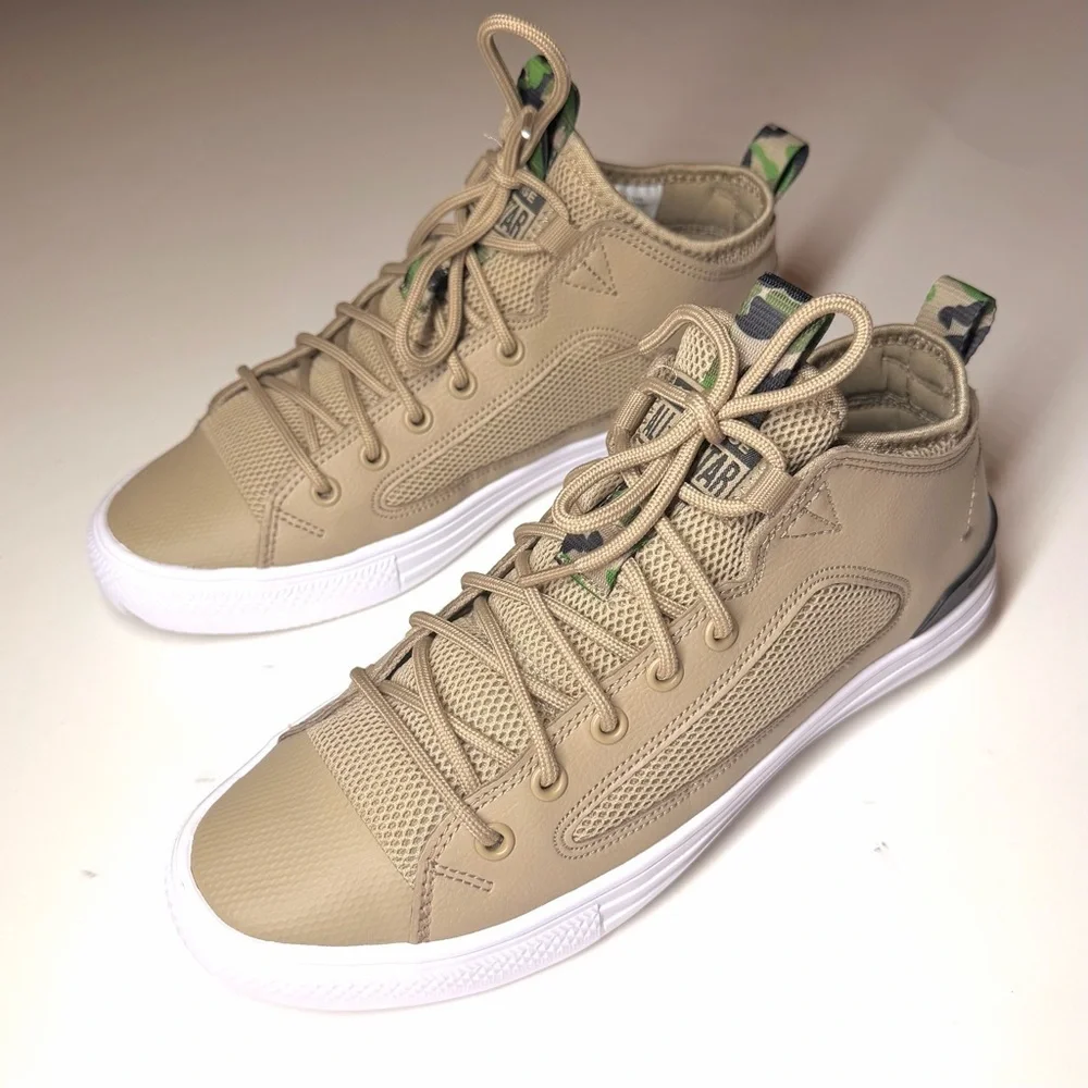 Converse Men’s Chuck Taylor All Star Ultra Low 'Khaki' Sneakers Size- 7 - Picture 7 of 10